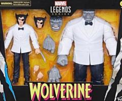 Boneco colecionável Wolverine e Joe Fixit (Hulk cinza)