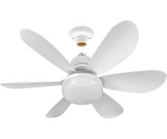 Ventilador de Teto com Lâmpada Encaixe  Led 30w  com Controle Remoto