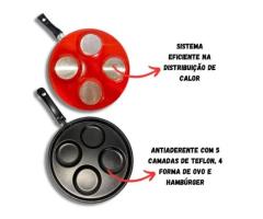 Frigideira 4 Em 1 Multiuso Antiaderente Ovos Hamburguer