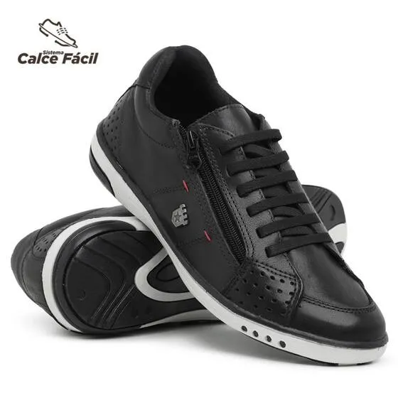 Sapatenis Casual Masculino Anti Stress Sola Conforto Costurado